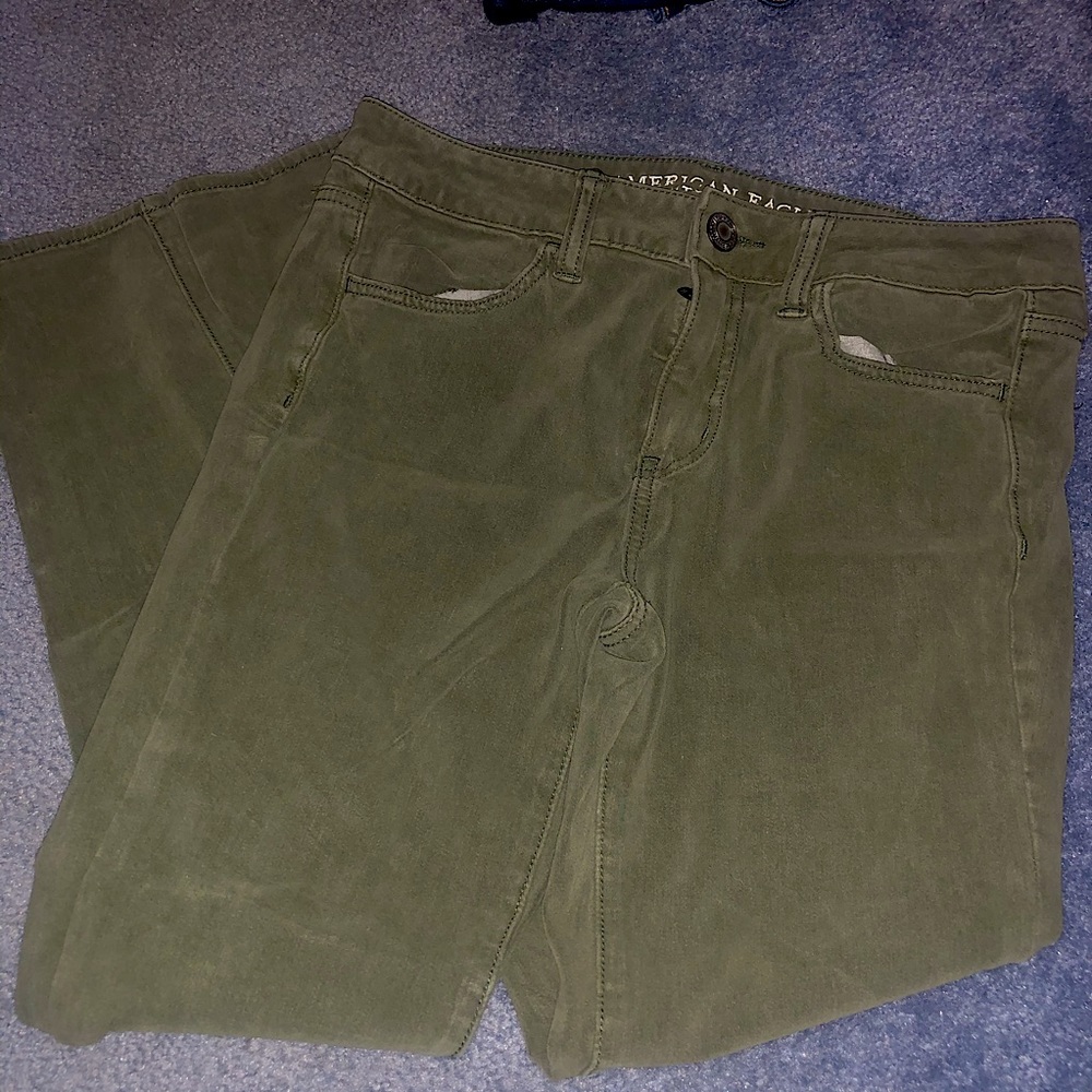 American eagle green skinny jean